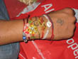 jaipur tour, many sacred threads (rakhi) on the wrist of a boy. These rakhis tied on his hand by his sisters on Rakhi Festival