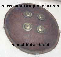Camel Hide Shield in Albert Hall Museum of Jaipur Camel Hide Shield in Albert Hall Museum of Jaipur