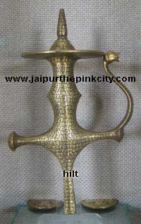 Beautifully ornamented hilt in Albert Hall Museum Jaipur