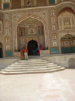 Jaipur Tour - Close-up view of Ganesh Pol of Amber Fort, Pink City Jaipur