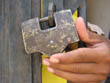 Jaipur tour - Close up view of a lock used in Amber Fort, Pink City Jaipur