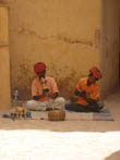 Jaipur tour - Snake charmer with his instruments in Amber Fort, Pink City Jaipur