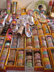 Jaipur travel - Jaipuri bangles displayed in Amber Fort, Pink City Jaipur