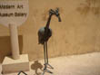Jaipur travel - Sculpture of bird made of wrought iron in Amber Fort, Pink City Jaipur