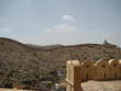 Jaipur tourism - A check post and fortified wall viewing from Amber Fort, Pink City Jaipur