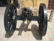 Front view of a cannon displayed in Amber Fort, Pink City Jaipur