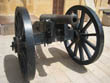Side view of a cannon displayed in Amber Fort, Pink City Jaipur