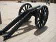 Rear view of a cannon displayed in Amber Fort, Pink City Jaipur