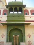 Travel : India : Jaipur : City Palace : Beautiful Wall Painting on Gate : Photos