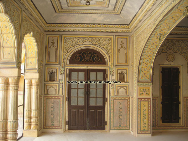 Interior of a room of Nahargarh Fort, Pink City Jaipur.