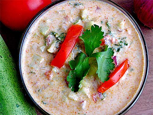 Mix Veg Raita Recipe in Hindi