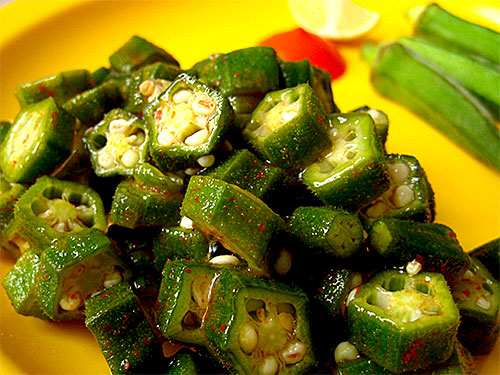 Instant Pickled Bhindi Recipe