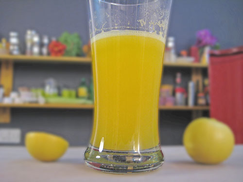 Combination of pineapple and lemon juice