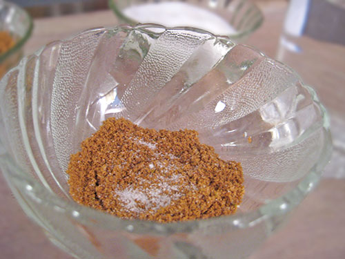Combination of carom seed powder and epsom salt