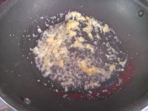 Cooking of ginger-garlic paste