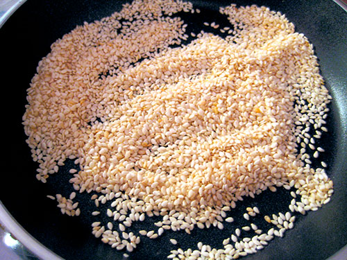 Roasting Of Sesame Seeds