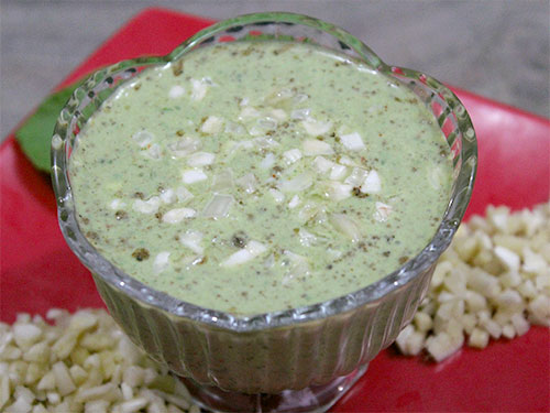 Badam Palak Raita Recipe 